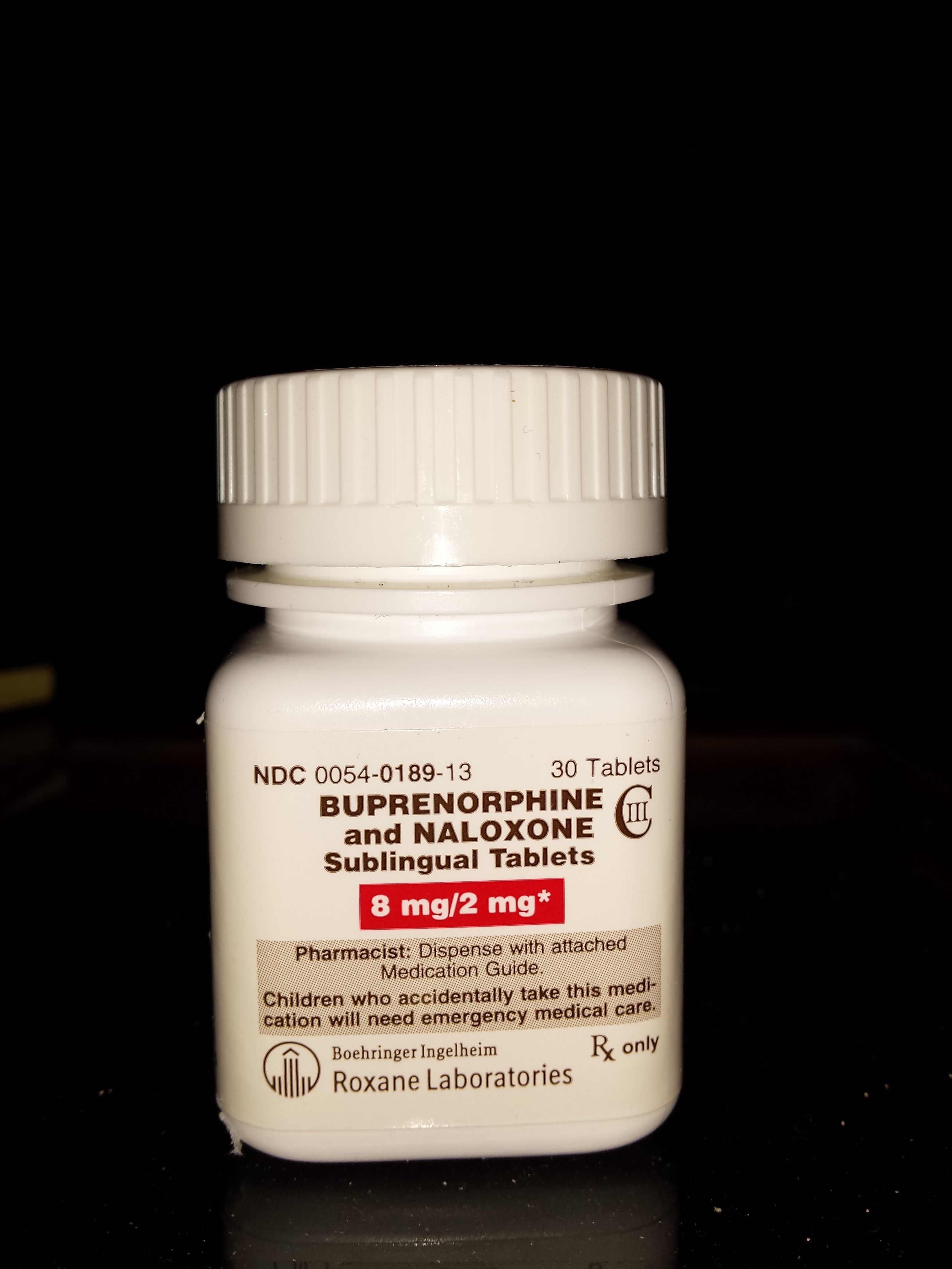 Buprenorphine naloxone Tablets Bottle