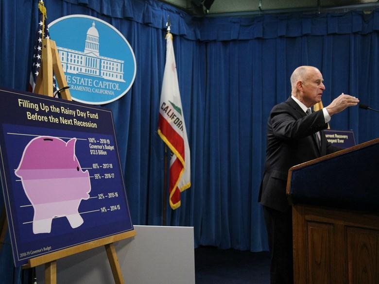 Jerry Brown budget Nixon